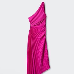Mango Asymmetrical pleated dress - BRAND NEW